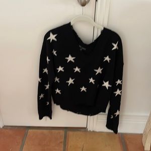 Black and white star sweater